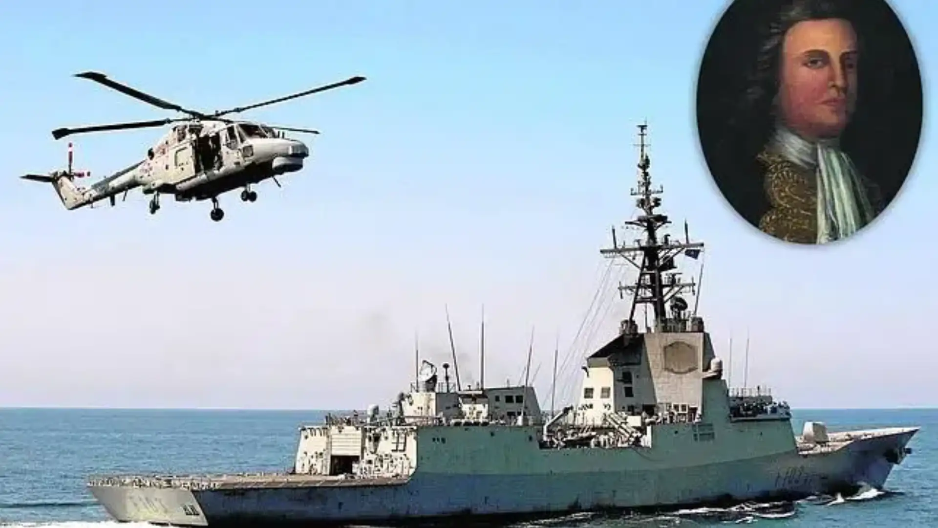 Princess Ana of Orleans gives in Getxo the frigate "Blas de Lezo," the battle flag.