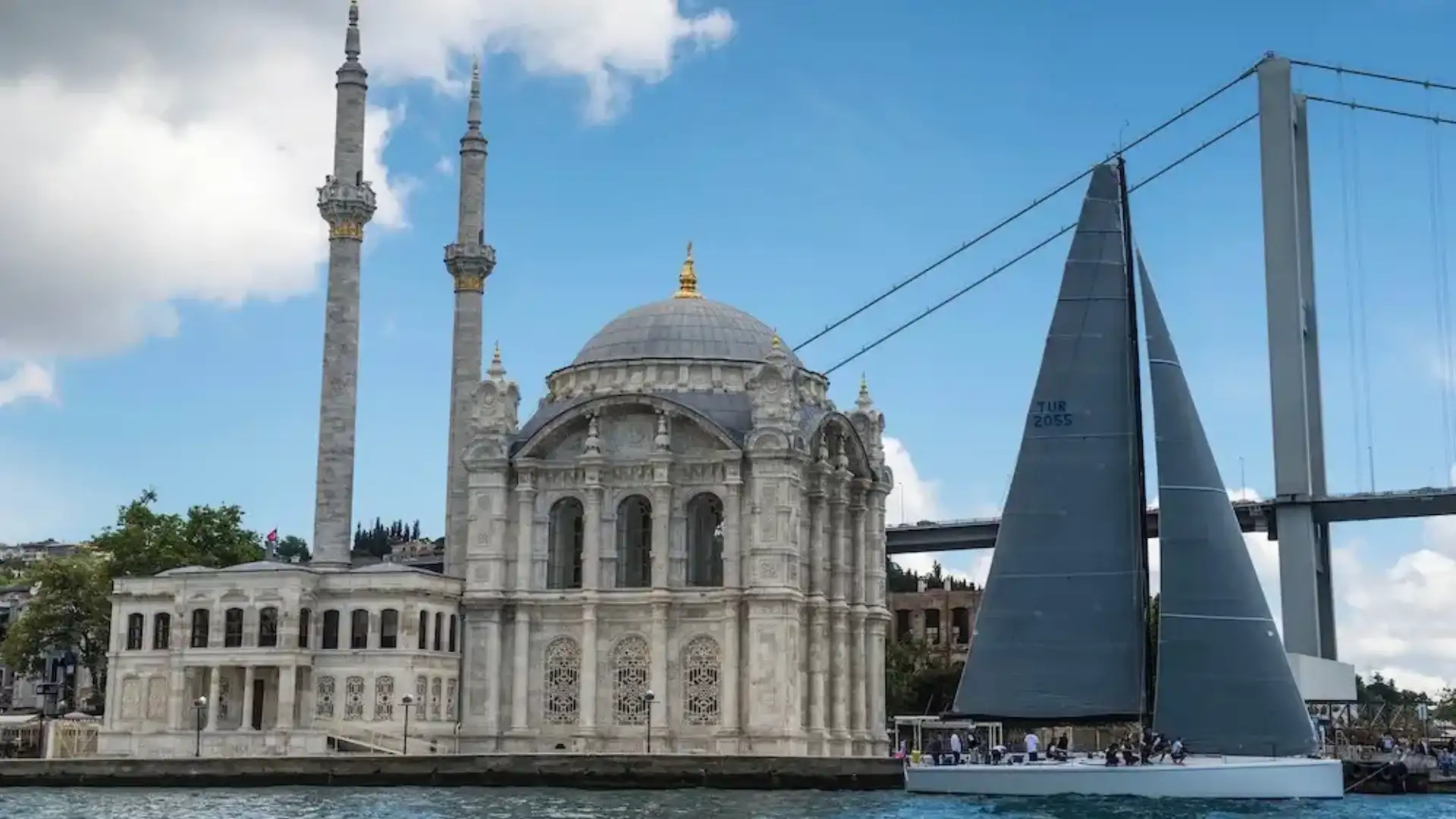 The Regatta of the Bosphorus: Asia on one side, on the other Europe, and on its front Istanbul