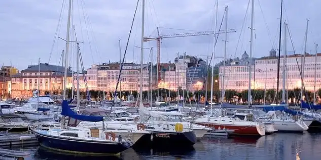 La Marina del Real Club Náutico de La Coruña.