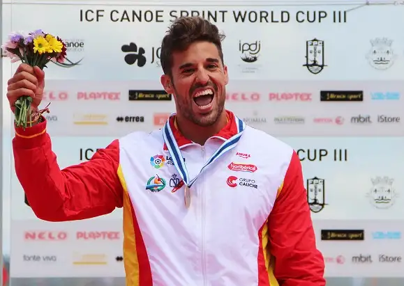 El zamorano Carlos Garrote también su subió al podio (RFEP).