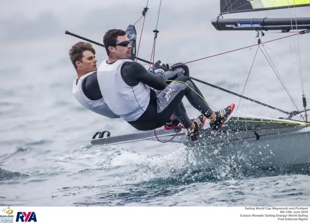 Botín y López Marra han comenzado fuertes en Weymouth. Foto: Jesús Renedo