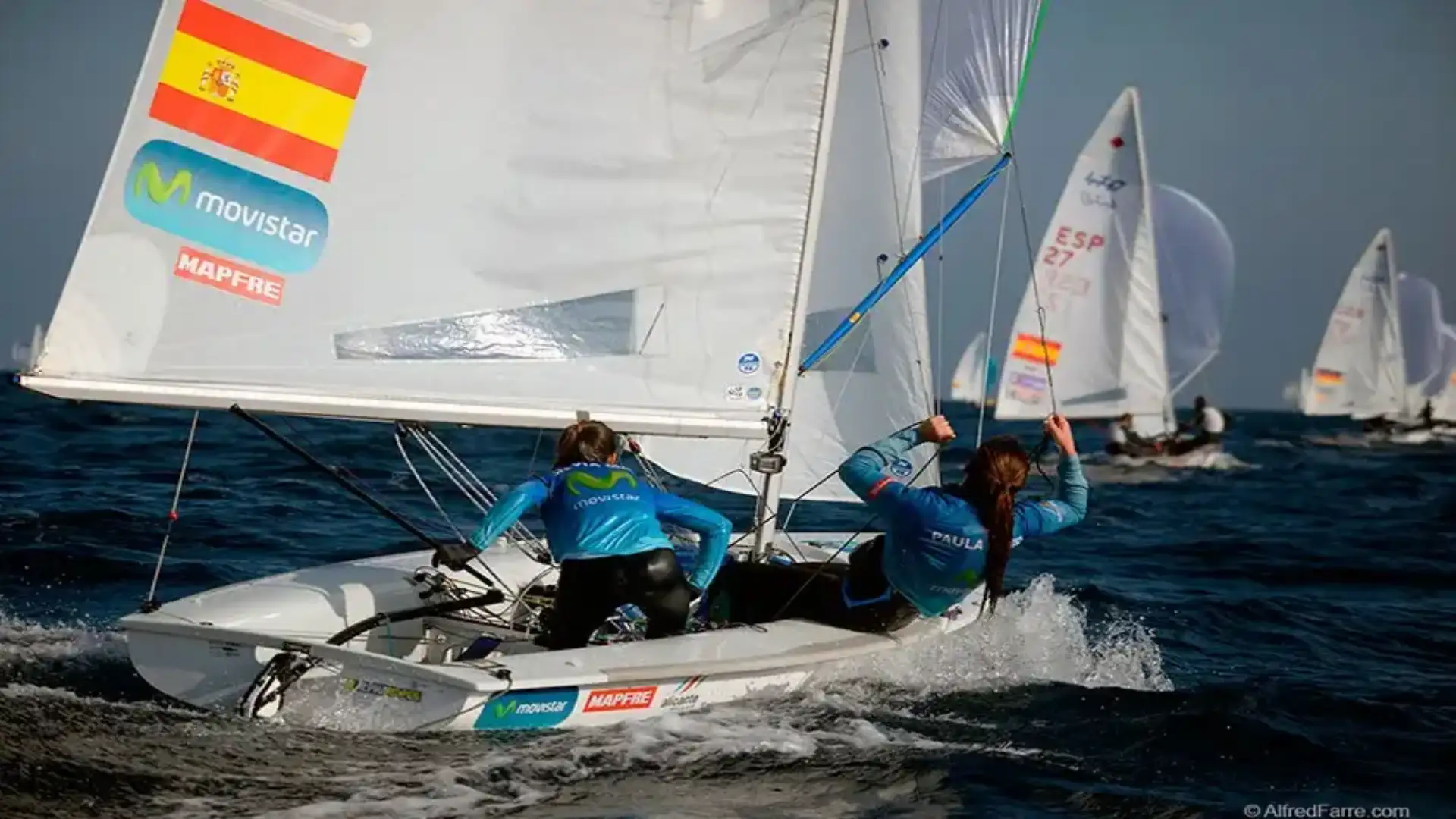 The Mas / Barceló duo premiered third at the 470 Junior World Cup in Kiel