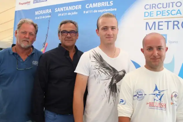 Tripulación de Lady Begoña (segundo en la General, Mayor Pieza en la primera Jornada). 