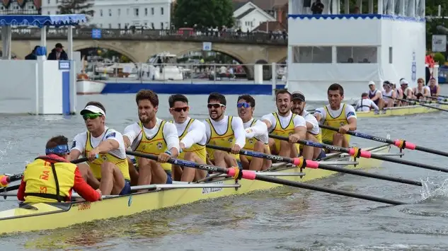 El 8+ compartido por el CN de Sevilla y el RC de Labradores que ha llegado a las puertas de las semifinales, siendo eliminado por el "Nautilus"(HRRPhoto.co.uk)