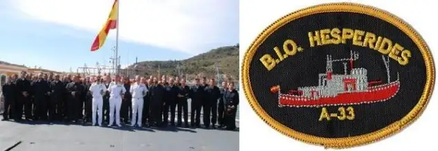 El Buque de Investigación Oceanográfica ‘Hespérides’ es el único buque español diseñado para efectuar investigación científica multidisciplinar en todos los mares y océanos del planeta, lo que hace posible el adecuado desarrollo de las investigaciones científicas previstas. Cuenta con una dotación 55 hombres y mujeres, bajo el mando del Capitán de Fragata Julio Albaladejo, y tiene capacidad para alojar hasta 37 científicos y técnicos.