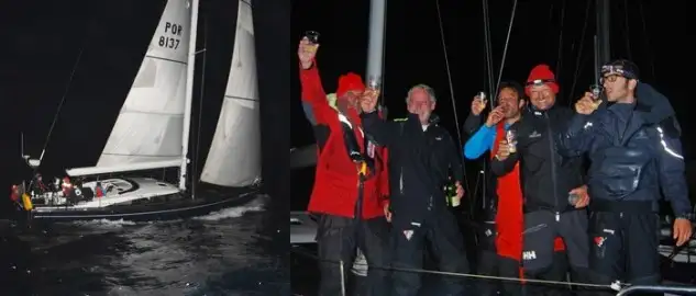 El "Saint Maxime" cruzaba la línea de llegada en Angra do Heroismo