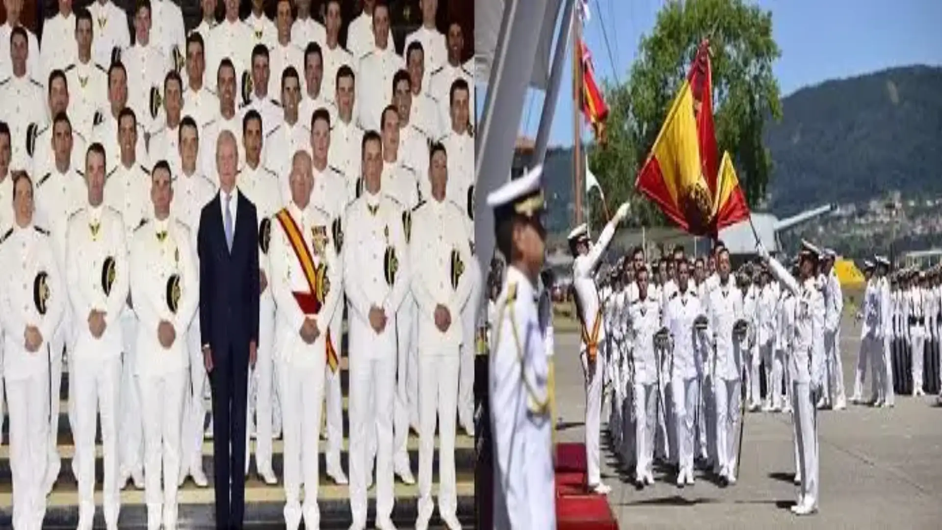Delivery of Royal Dispachos to new Navy officers at the Military Naval School