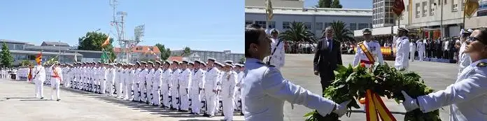 la cual fue presidida por el Director de Enseñanza Naval, contralmirante Aniceto Rosique Nieto