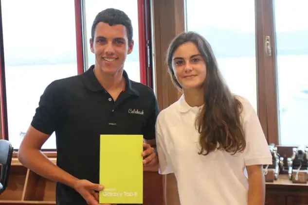 El alicantino "Calabuch" fue el afortunado en el Sorteo Metromar de una tablet Galaxy (Pedro Seoane)