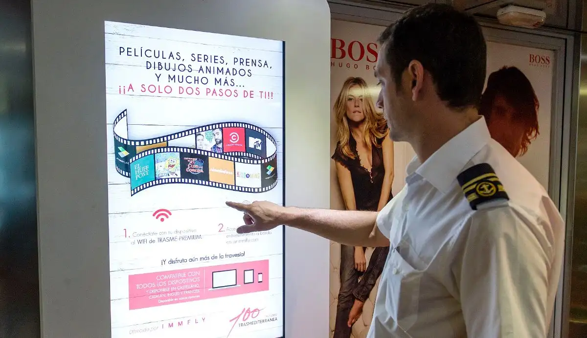 Trasmediterranea se suma a Iberia Express, Volotea y XL Airways para ofrecer Immfly como solución a su oferta de entretenimiento digital a bordo.