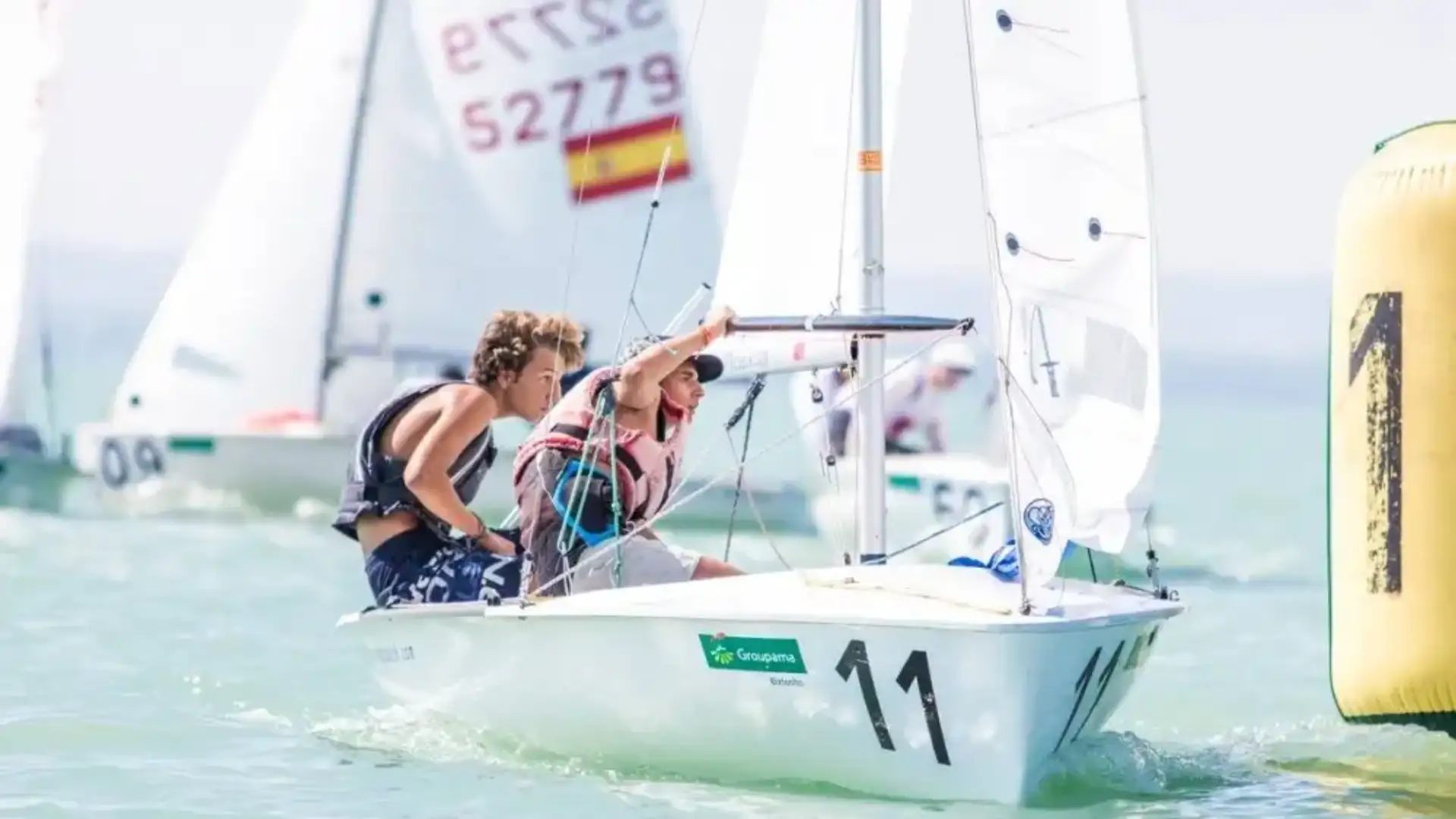 Carlos and Ignacio Balaguer of the Nautico of Valencia bronze in the European Youth of 420 in Hungary