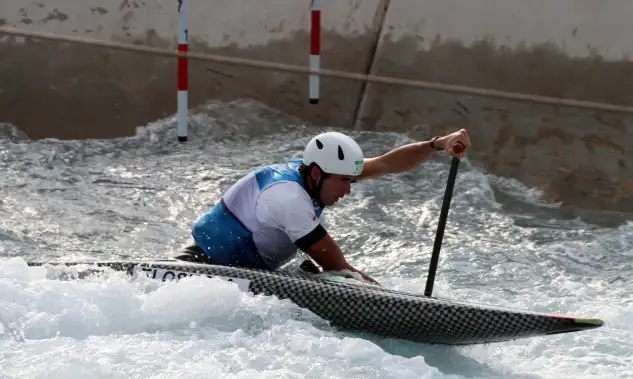 Ander Elosegui a semifinales de C1 Slalom en Río 2016 (RFEP).