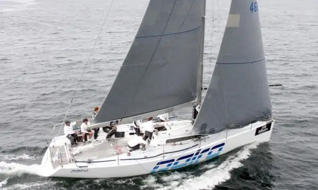 Pairo 8 armado por José Luis Freire con Bugallo a la caña, primer líder del Rías