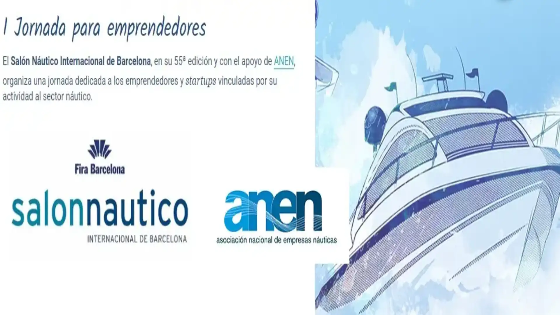 Conference for entrepreneurs and startups in Barcelona's Nautical Hall