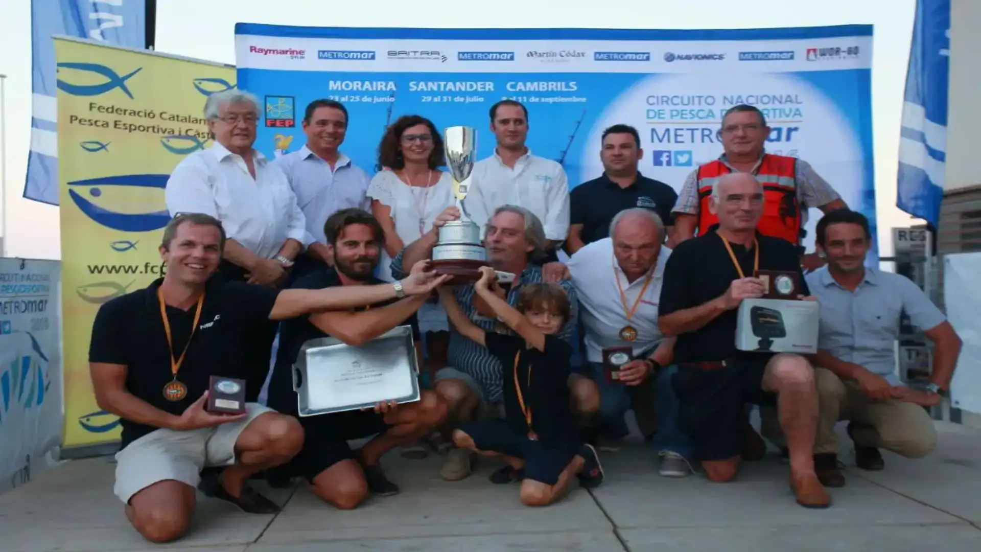 In Cambrils the podium Baleares, Valencia and Euskadi the Metromar for Nereo