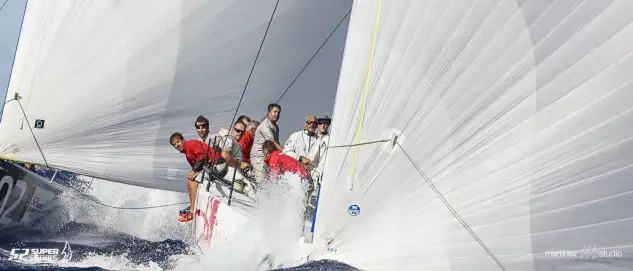 El Provezza turco ha sido el protagonista de la jornada de hoy en el Mundial de TP52. Foto: Martínez Studio