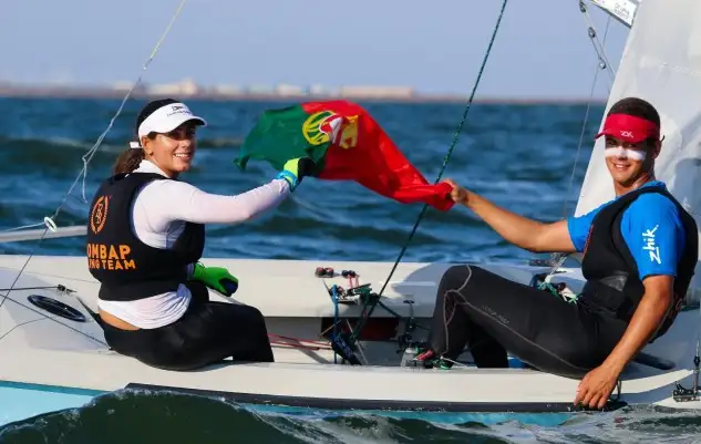 Mafalda y Toma Pires de Lima del Clube Atlántico de Leixóes le dieron la plata a Portugal (Pep Portas)