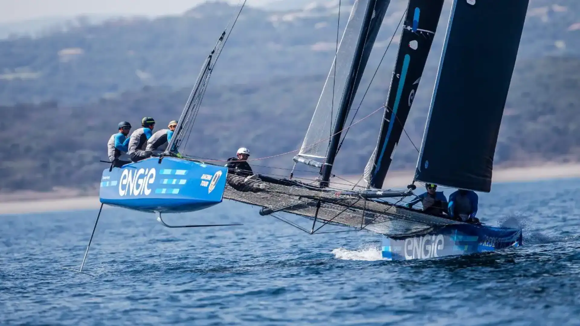 The new class of GC32 catamarans flies in Sotogrande waters