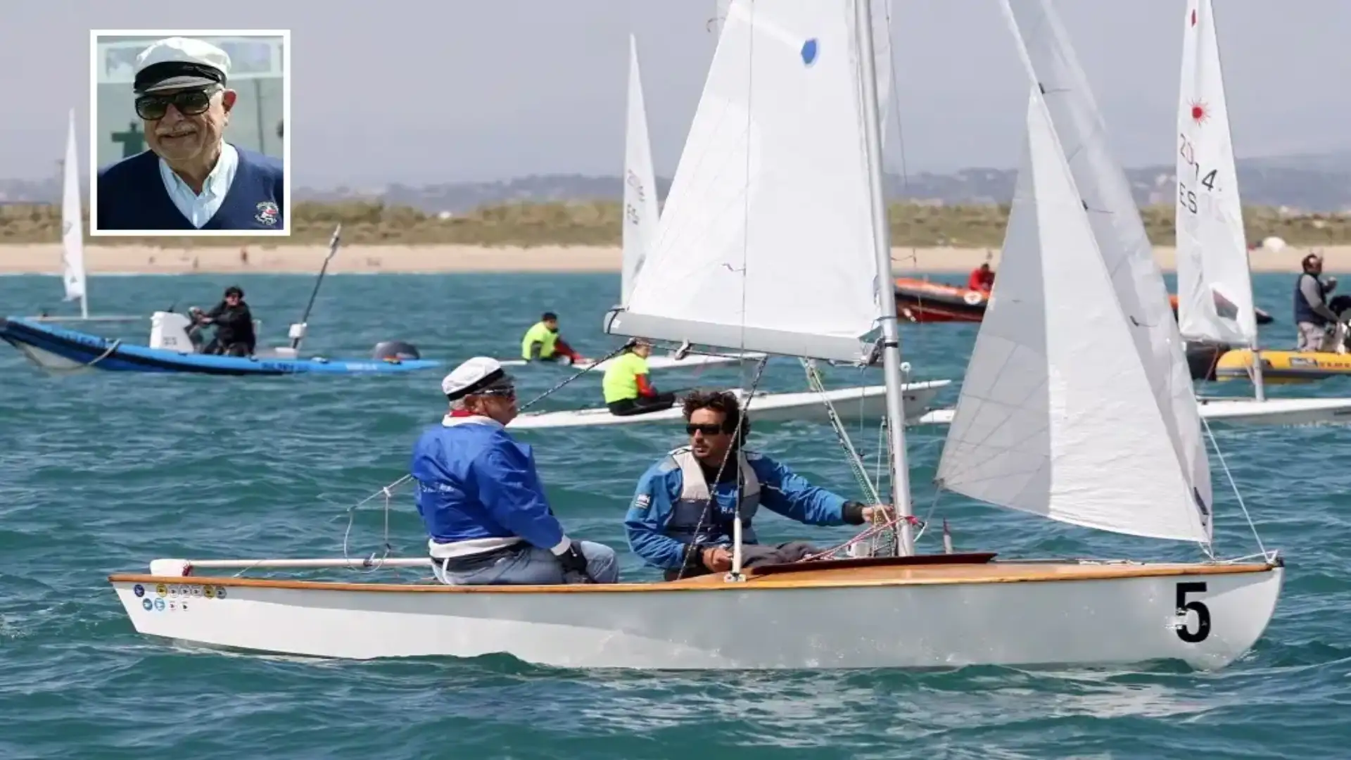 The oldest partner of the Valencia Nautico Champion of Spain Master Legend of Snipe