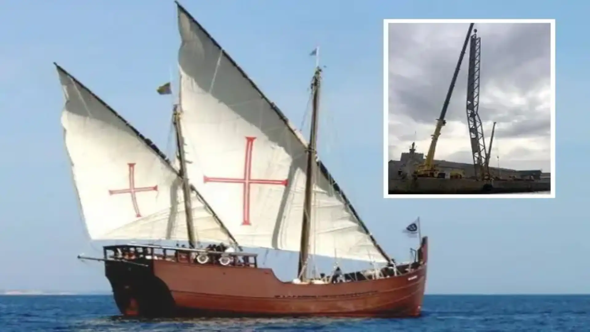 The carabela "Boa Esperança" causes damage to the "Dukes of Alba" of Vigo