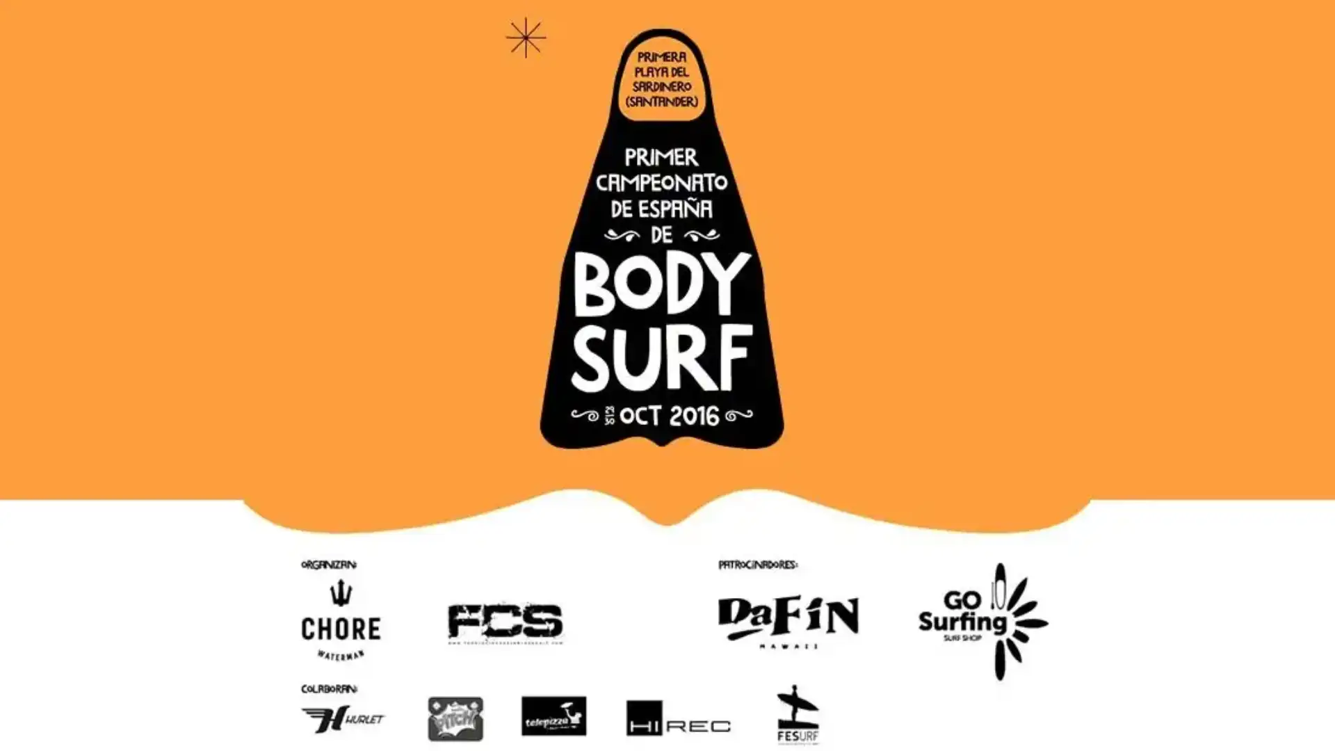 First Spanish "body surf" championship in the Sardinero-Santander
