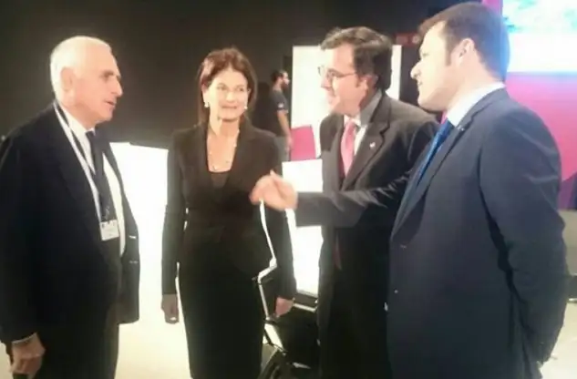 Los dirigentes de la vela mundial, española y catalana en la presentación de la conferencia mundial de la World Sailing