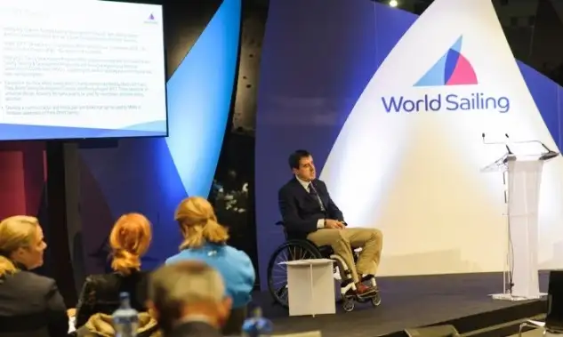 Massimo Dighe presenta el Para World Sailing Strategy. Foto: Dani Álvarez.