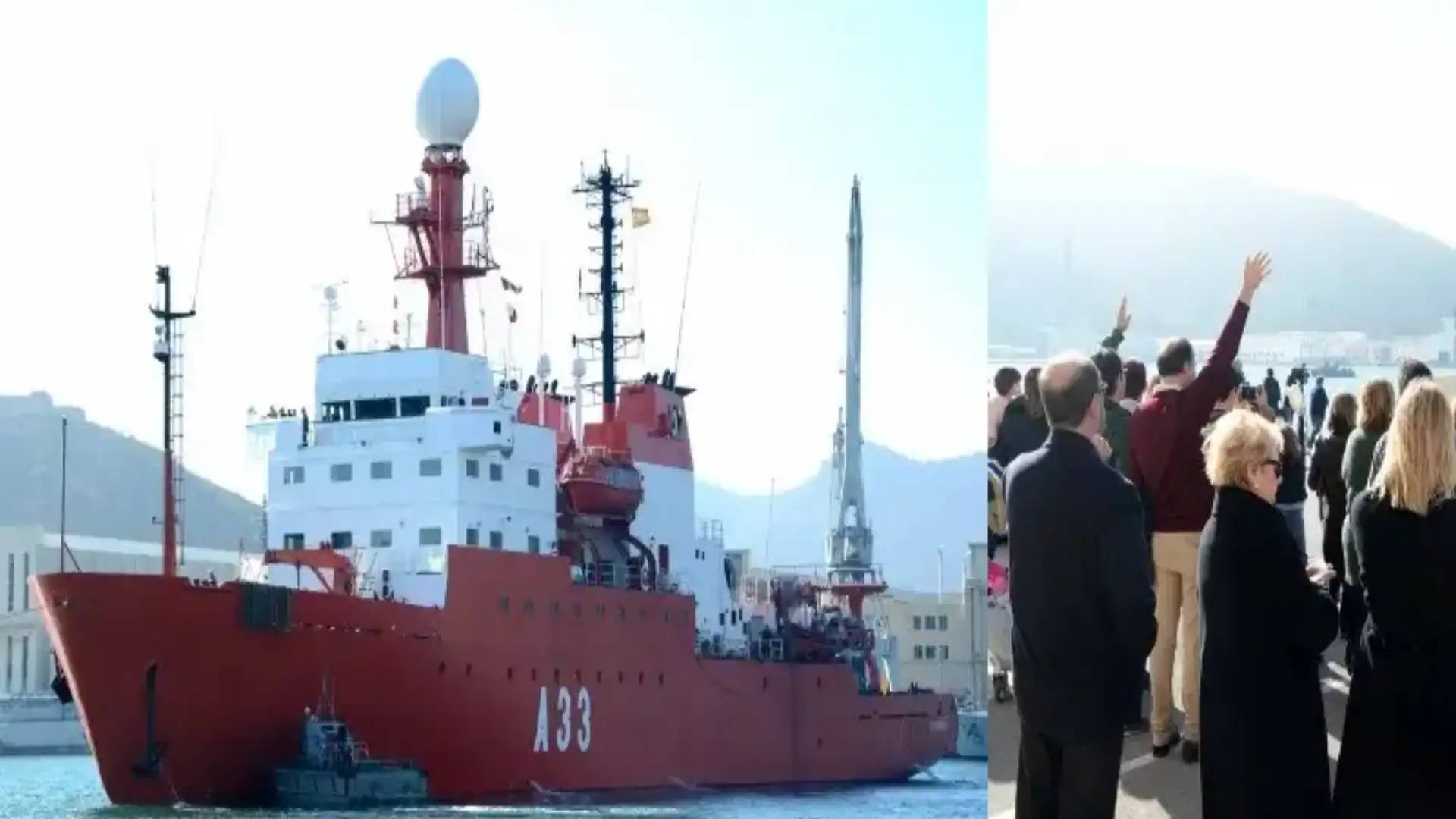 The oceanographic ship "Hesperides" leaves for the 30 Spanish Antarctic Campaign
