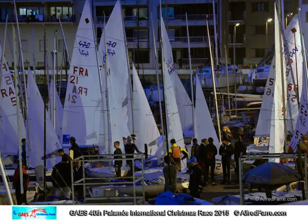 La explanada del CN Costa Brava/Vela Palamós repleta de barcos. Foto: Alfred Farré