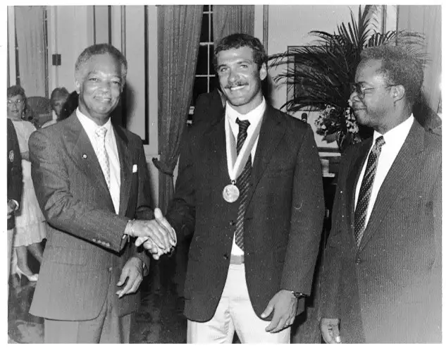 Tras la medalla de plata en Seul 88, Holmberg fue recibido con todos los honores 