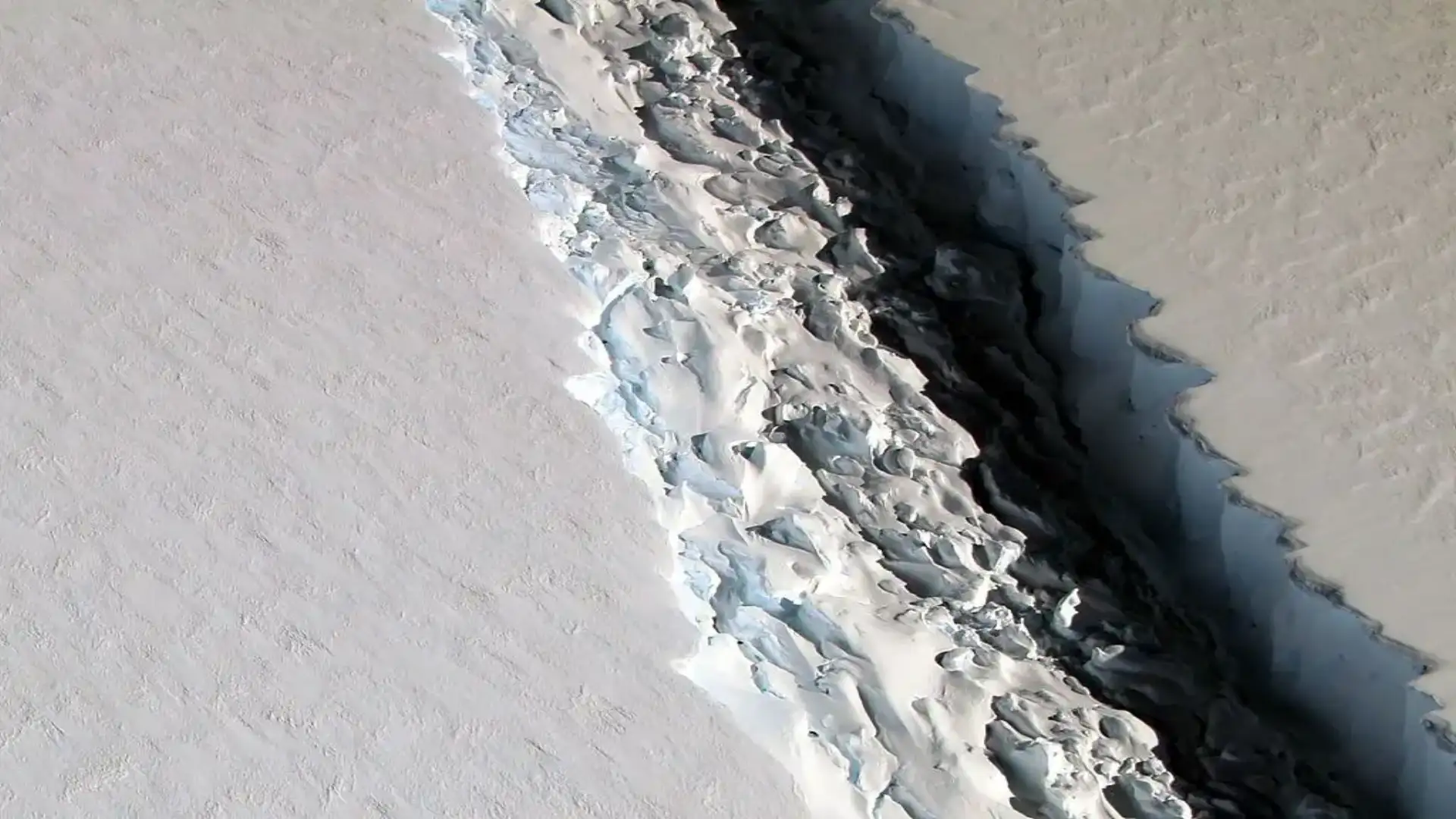 A giant iceberg is about to separate from Antarctica