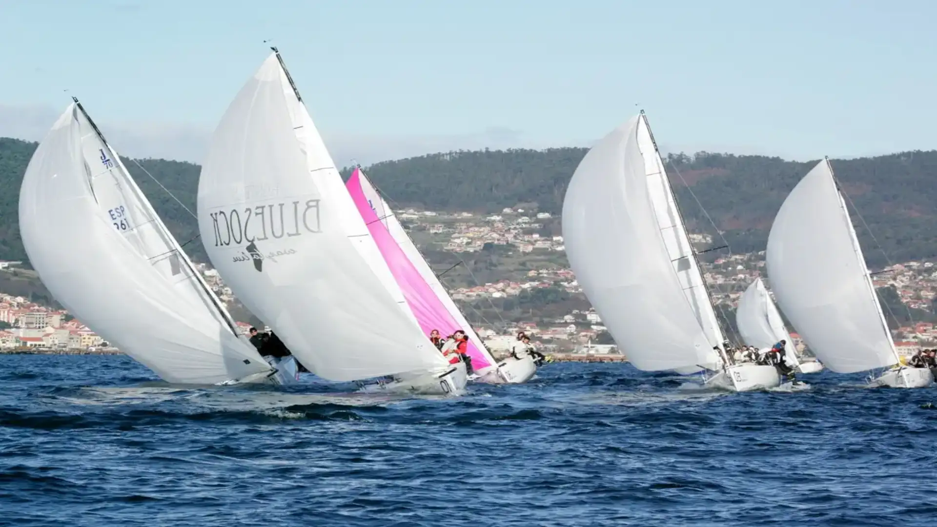 The third phase of the Pazo de Cea-Gloria de J70 in Vigo for "Sailway-Bluesocks"