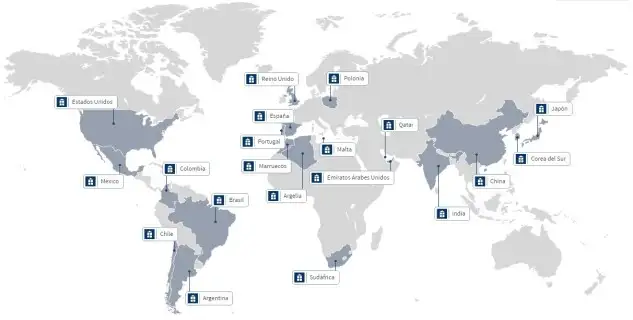 Países donde el Grupo SENER tiene oficinas