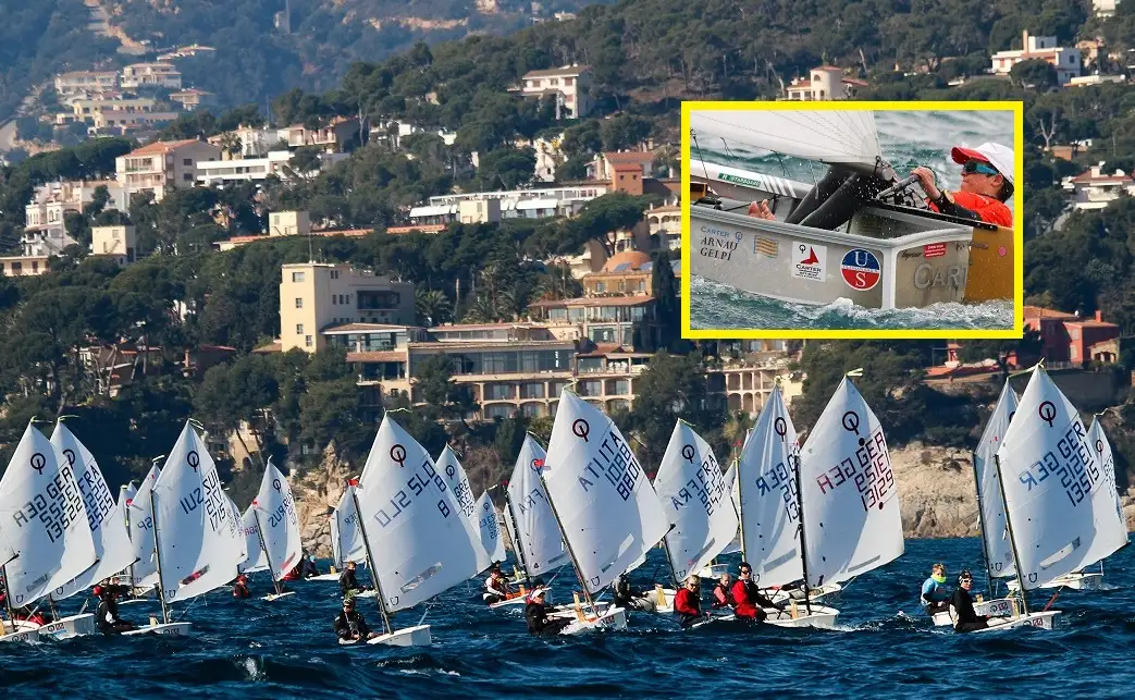 550 Optimist de 28 países disputarán en Palamós la útlima regata del circuito español... de momento el líder es Arnau Gelpi de El Balís