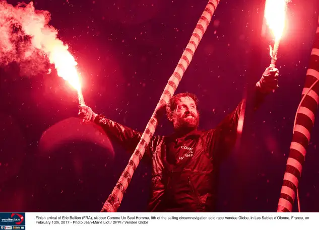 Eric Bellion a su llegada a Les Sables d