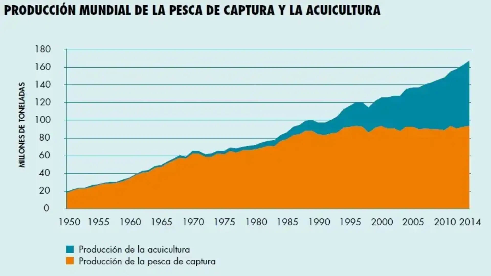 China's leading leader in fishing production, in which Spain appears in the 18th place