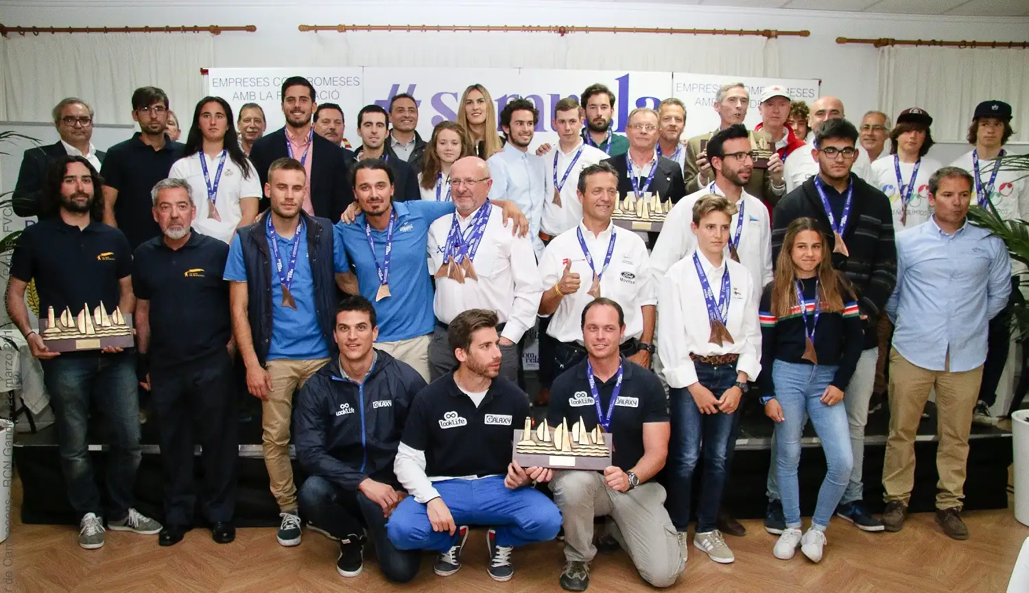 La FVCV premió en Gandia a sus mejores regatistas en 2016