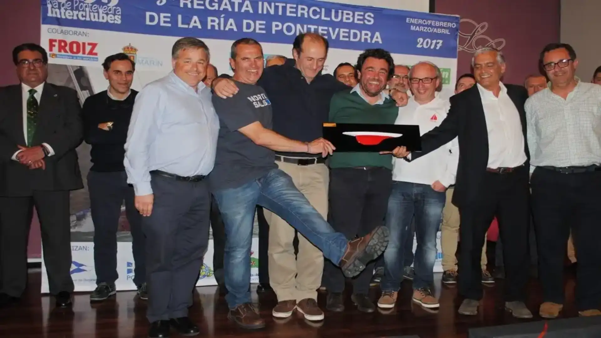 The Royal Nautical Club of Sanxenxo winner of the Ria Interclubs Regata of Pontevedra
