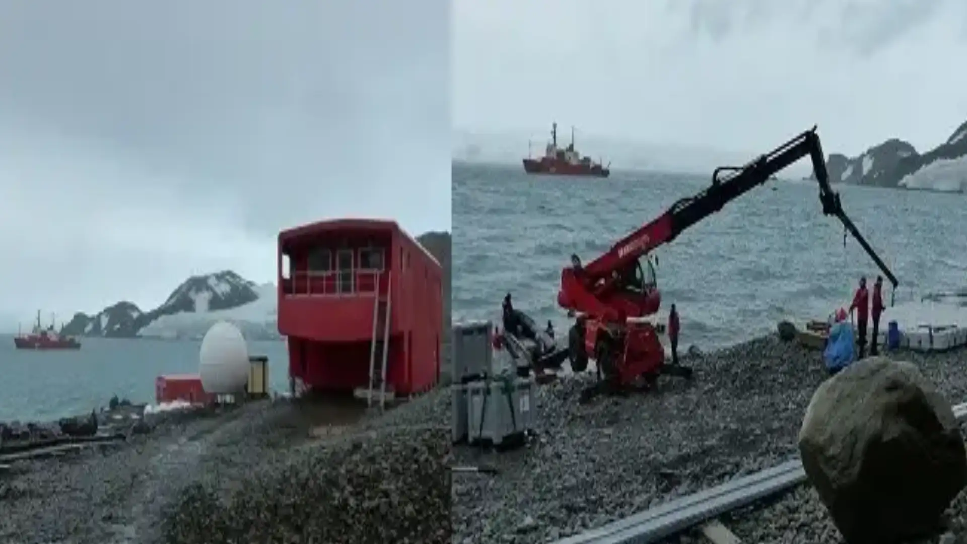 The ship "Hesperides" closes the Spanish Antarctic base "Juan Carlos I"