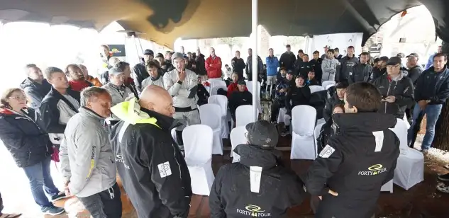 El temporal de viento y mar sobre la costa de Andalucía ha provocado la cancelación de las regatas programadas para la segunda jornada de la RC44 Sotogrande Cup (Foto Martínez Studio)