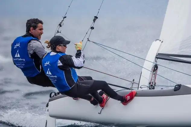 Fernando Echávarri y Tara Pacheco buscan revalidar el título en Hyères (Foto: Jesús Renedo)