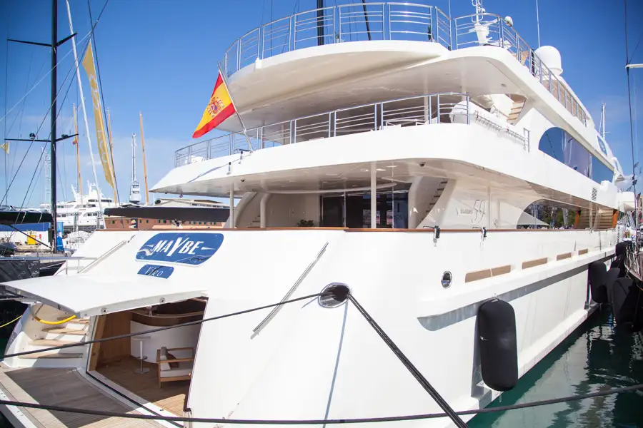 El Maybe ha sido una de las atracciones en el Palma Boat Show 2017.