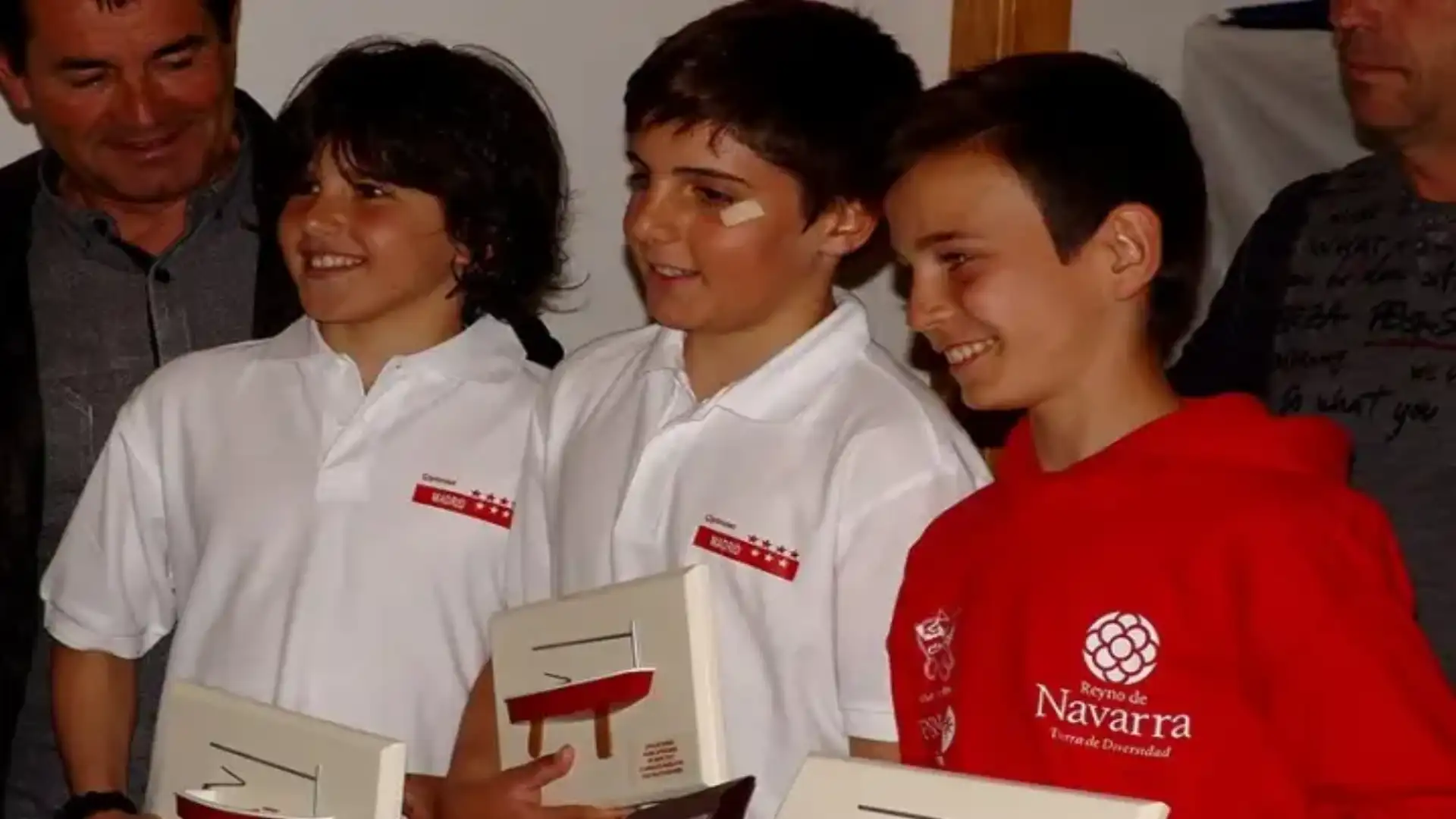 The madrileño Alfonso Moreno champion of Spain of interior water class optimist in Navarra