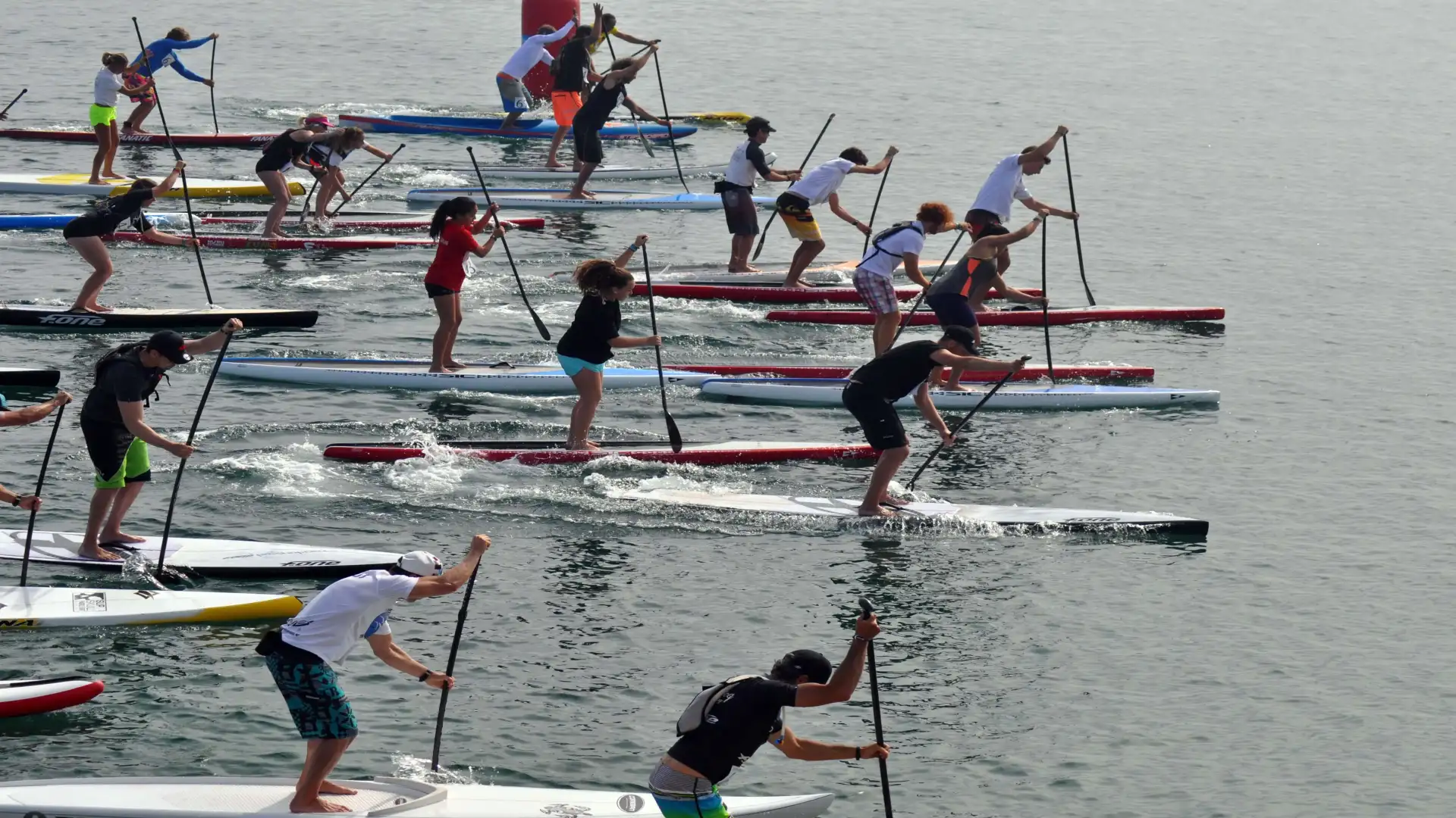 Marina de Denia headquarters of a test of the Mediterranean Circuit SUP Race