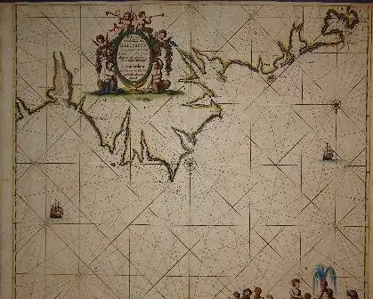 Comenzamos con esta excelente pieza que la prestigosa firma anticuaria "ex libris" con base en la ciudad de La Coruña nos ofrece por 1800 euros... pero ojo es tan rara que se incica que no está en el referente catálogo de Puertas-Mosquera: carta marina siglo xvii pascaert van de kuft van galissien van luarca 1800