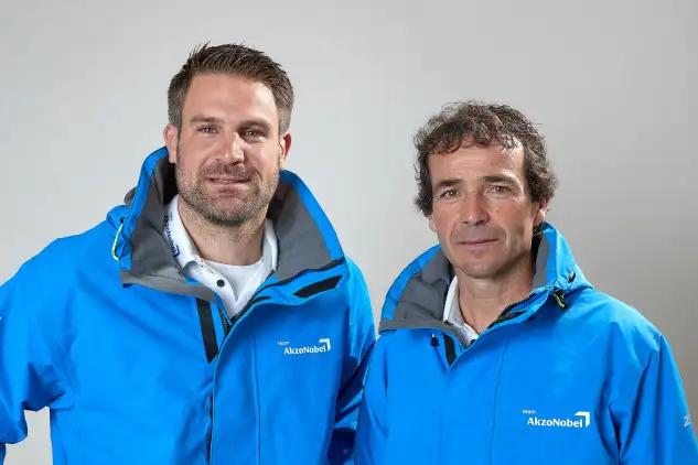 Roberto Bermúdez de Castro, derecha, es la última incorporación del AzkoNobel. Foto: Thierry Martínez