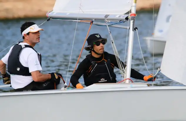 Cajade -Tiroco relevan a Dupuy-López al frente de la general provisional en el Nacional Snipe Master (Foto Pep Portas)