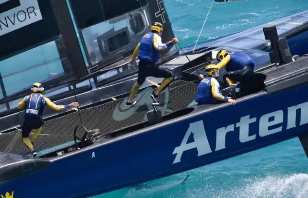 Nathan Outteridge ha llevado a Suecia a la final de la Louis Vuitton (Foto Ricardo Pinto)