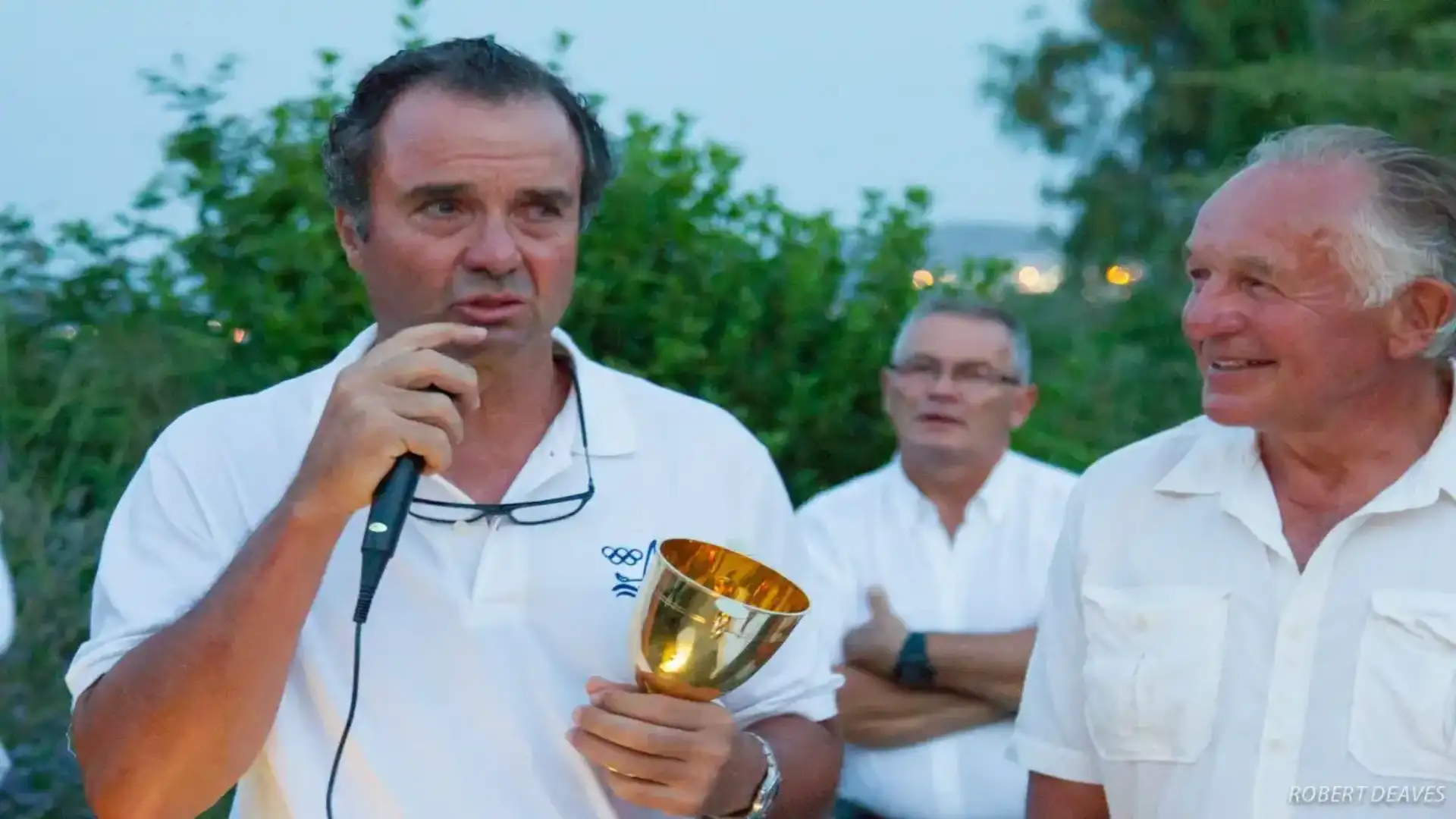 Joaquín Blanco receives in Palamós the Finn Gold Cup 40 years later!