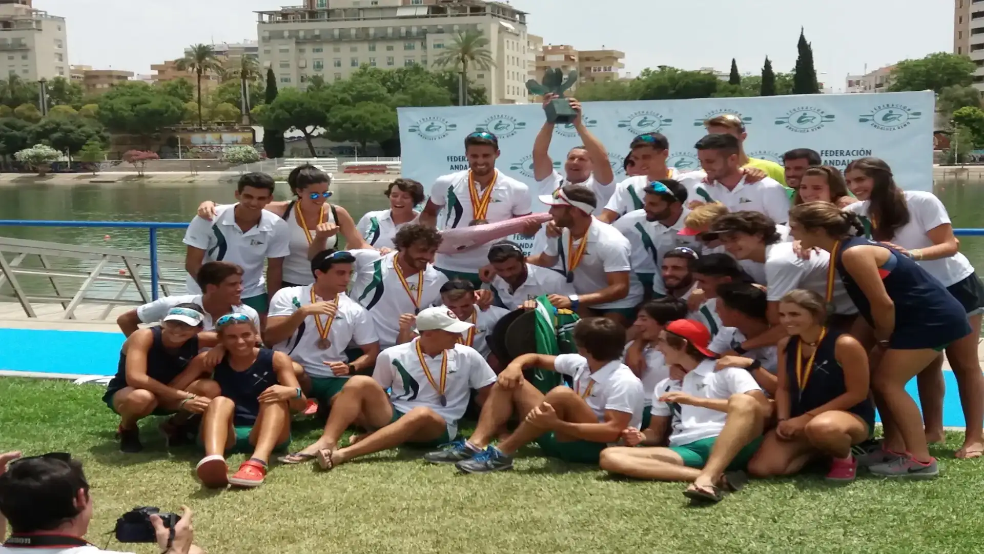 El Náutico de Sevilla Spanish champion of the Olympic club rowing